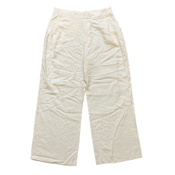 NWT ZARA Modal Blend High Rise Wide Leg Pleat Front Trouser Pants SIZES 12,16 - Picture 3 of 12